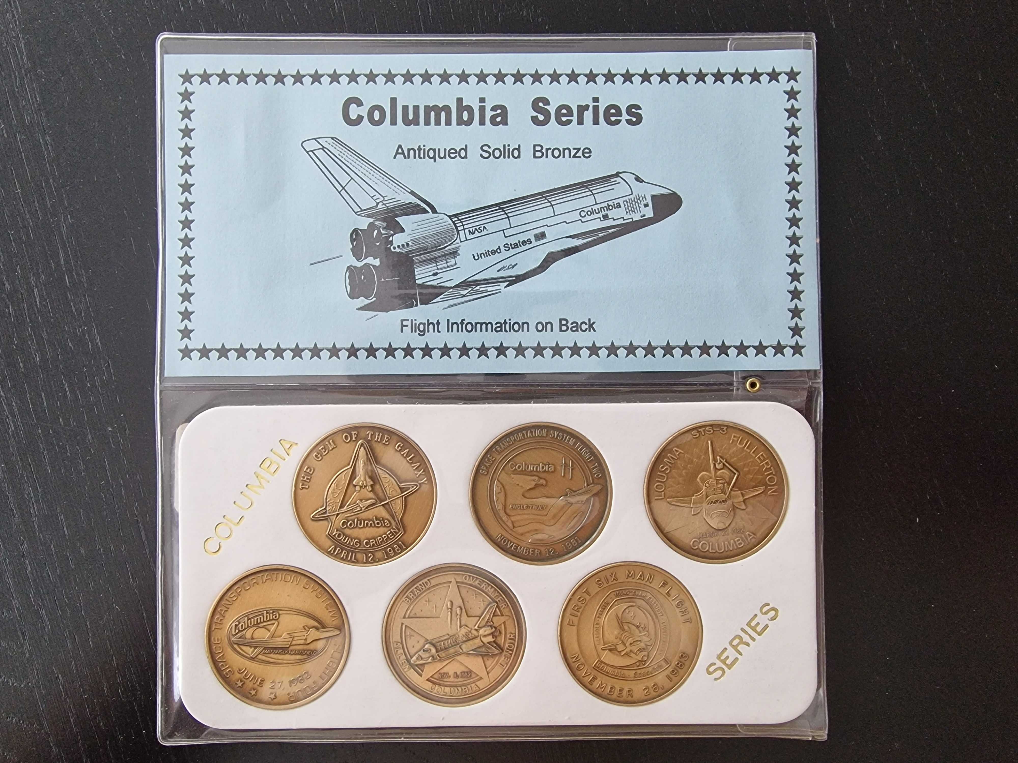 Medalii Comemorative - Primele 6 zboruri ale navetei spatiale Columbia