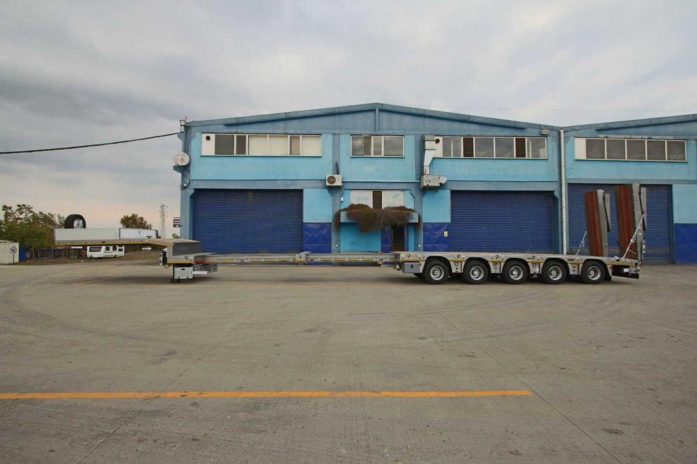 Trailer extensibil transport agabaritic cu 5 axe Yalcin 68 tone util