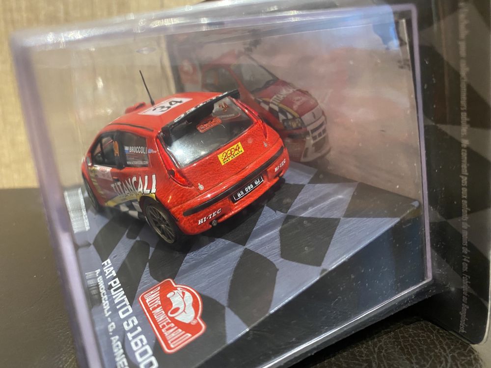 FIAT PUNTO S1600 machetă auto rally scara 1:43