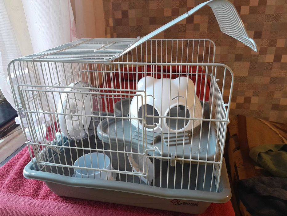 Клетка для хомяков,2 джунгарик в подарок,  доставка, алматы