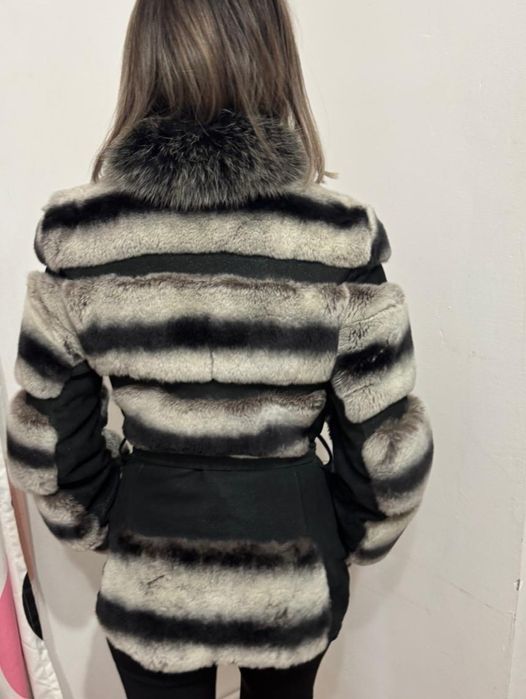 Haina din Blana naturala Chinchilla