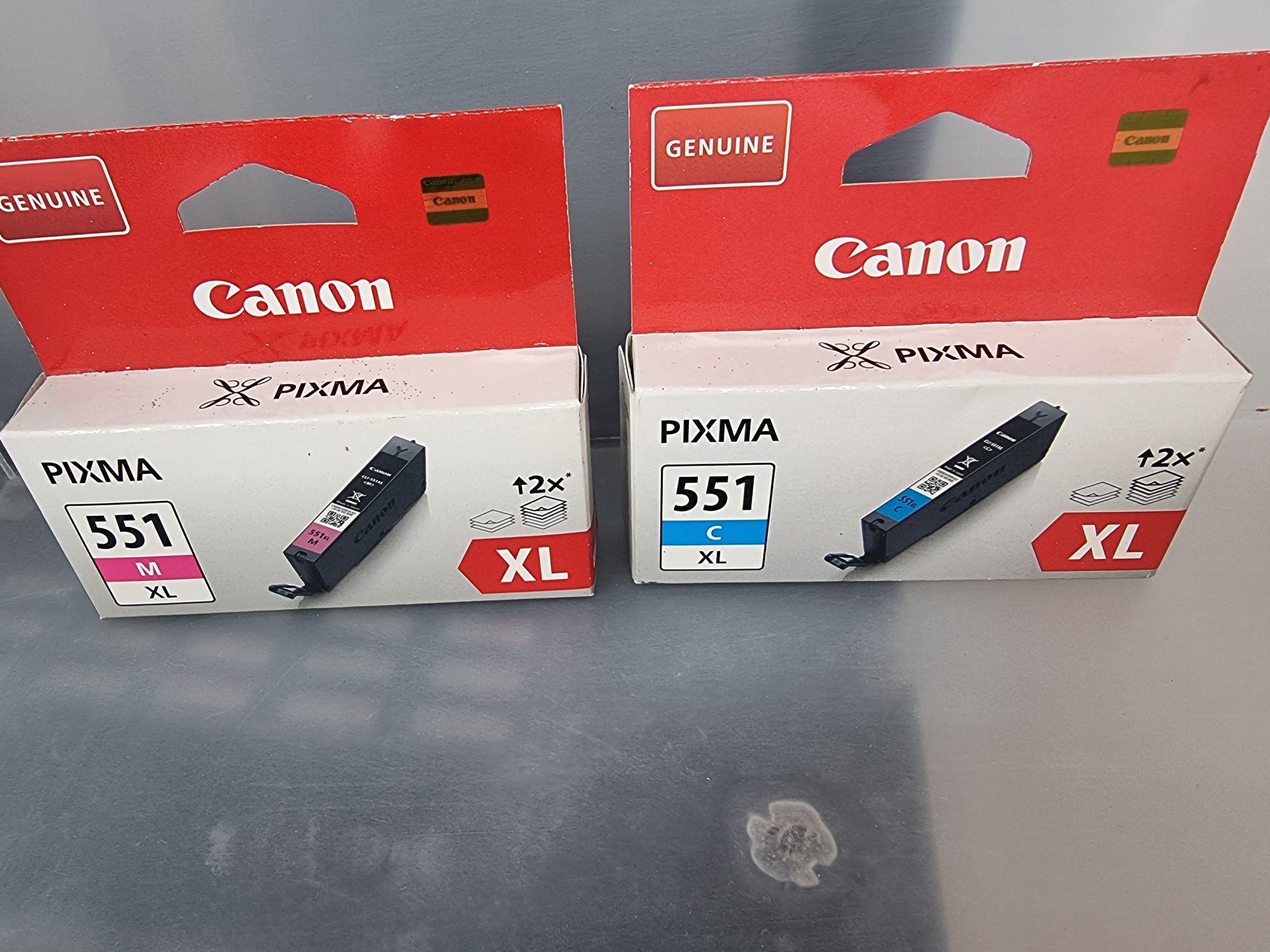 Оригинални мастилници Canon 551 XL Cyan и Magenta (с изтекъл срок)