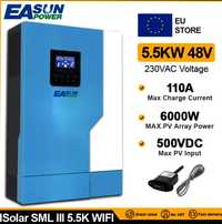 Invertor Easun off grid, SML 3, 5500 w, pentru sistem fotovoltaic 48v