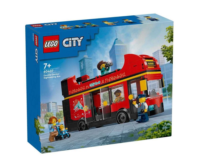 LEGO City 60407 - Red double-decker sightseeing bus