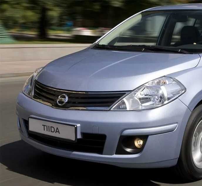 Бампер фара капот решетка радиатор на Nissan Tiida 07-нв
