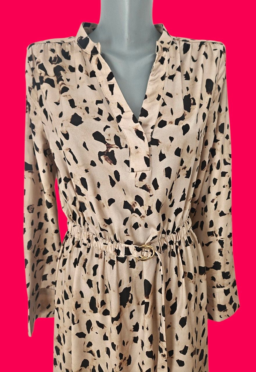 Rochie casual de vara animal print, H&M