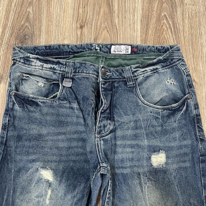 blugi rupți, unisex mărimea W34 navy