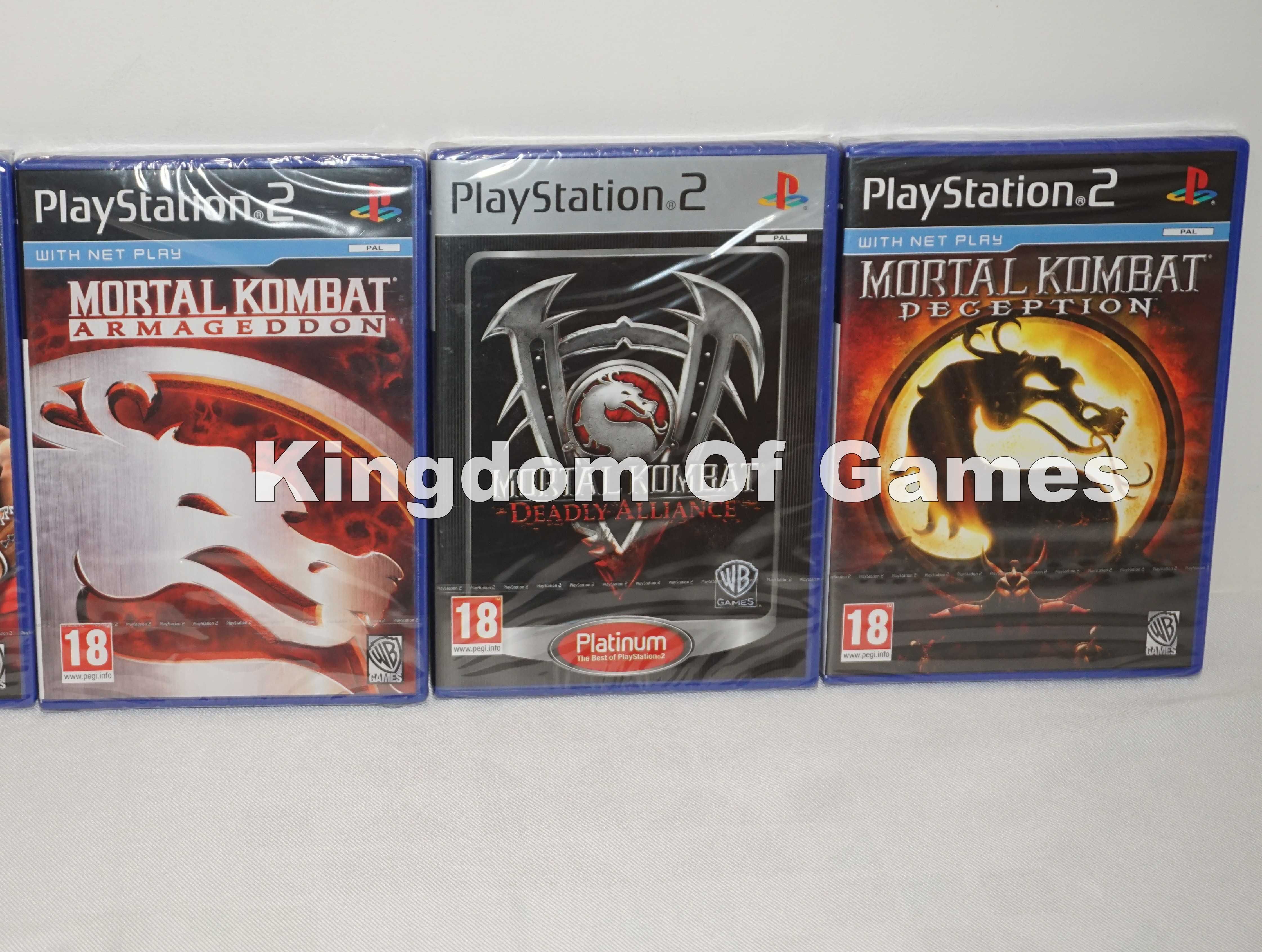 ЧИСТО НОВИ Mortal Kombat: Armageddon/Deadly Alliance/Deception/ ЗА PS2