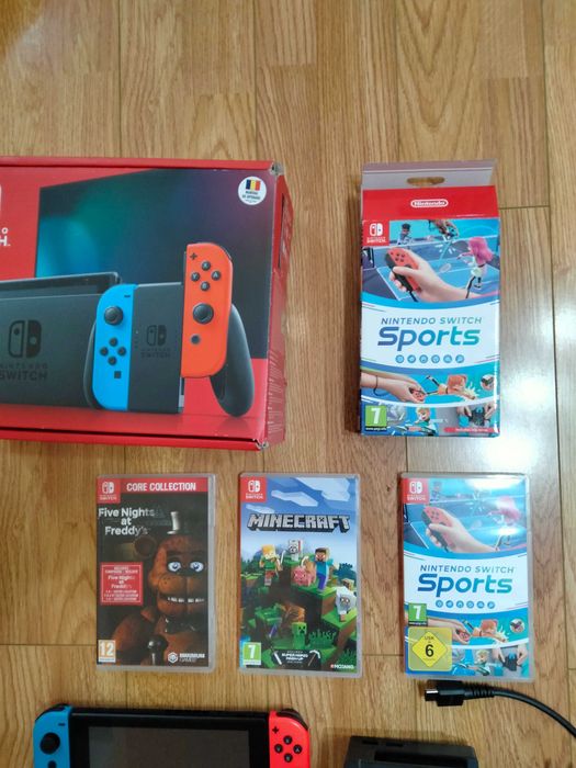 Consola Nintendo Switch plus trei jocuri