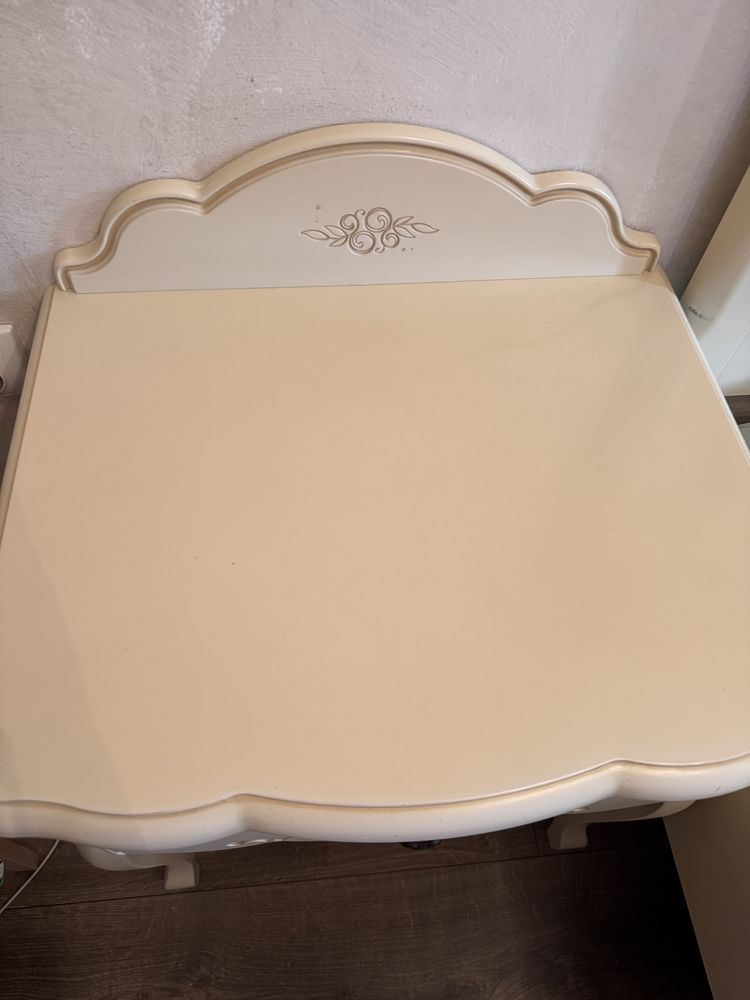Set noptiere lemn masiv vintage