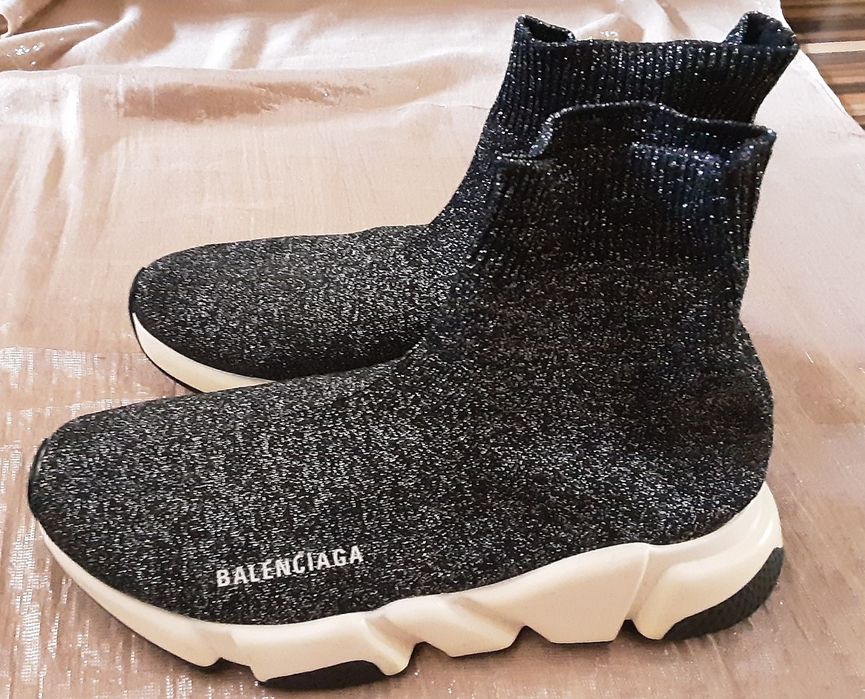 (38) BALENCIAGA glitter спортни боти