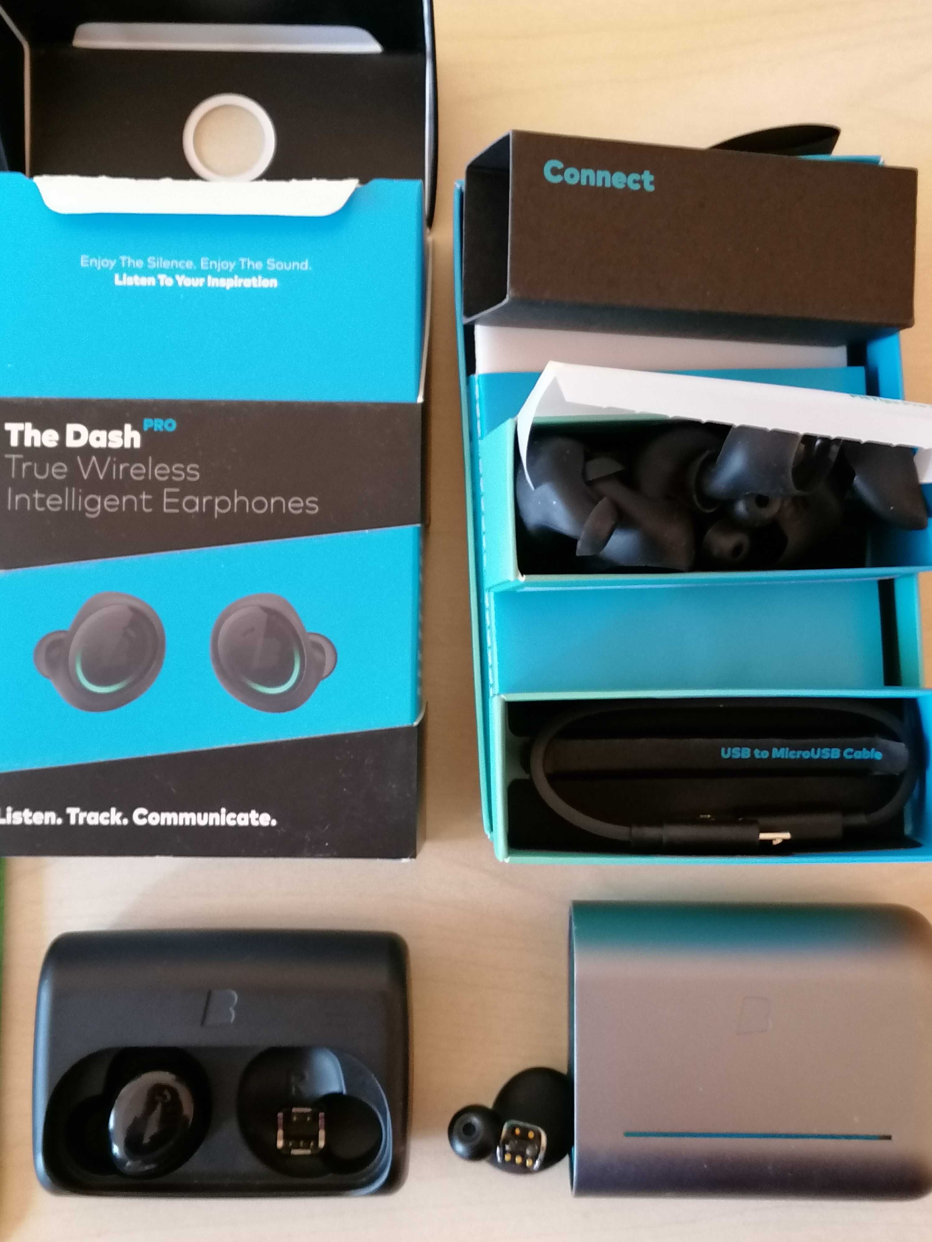 Casti Smart Bragi the Dash PRO Wireless Bluetooth, negru