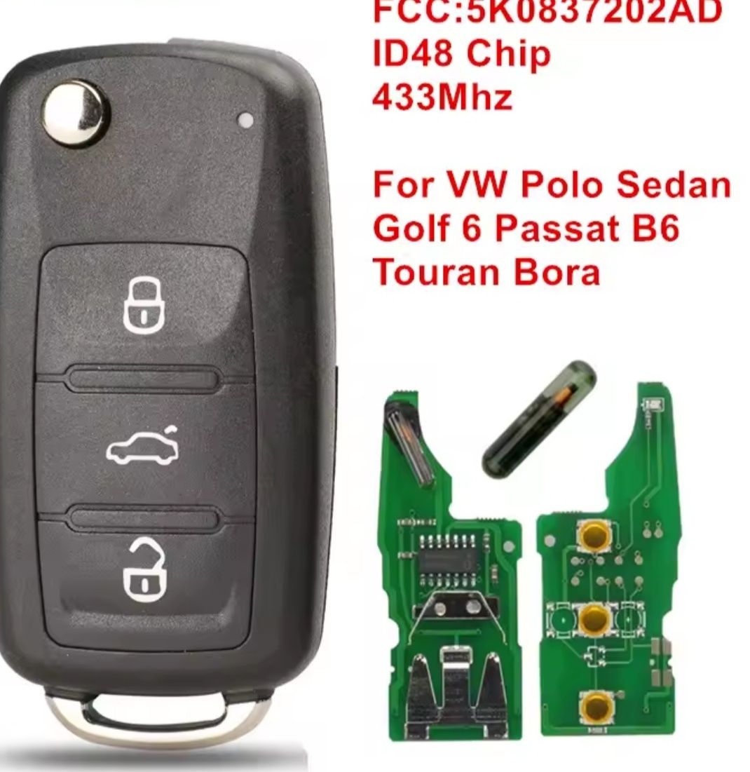 Cheie Volskwagen Polo, Sedan, Golf 6,,Passat B6, Touran,Bora.
