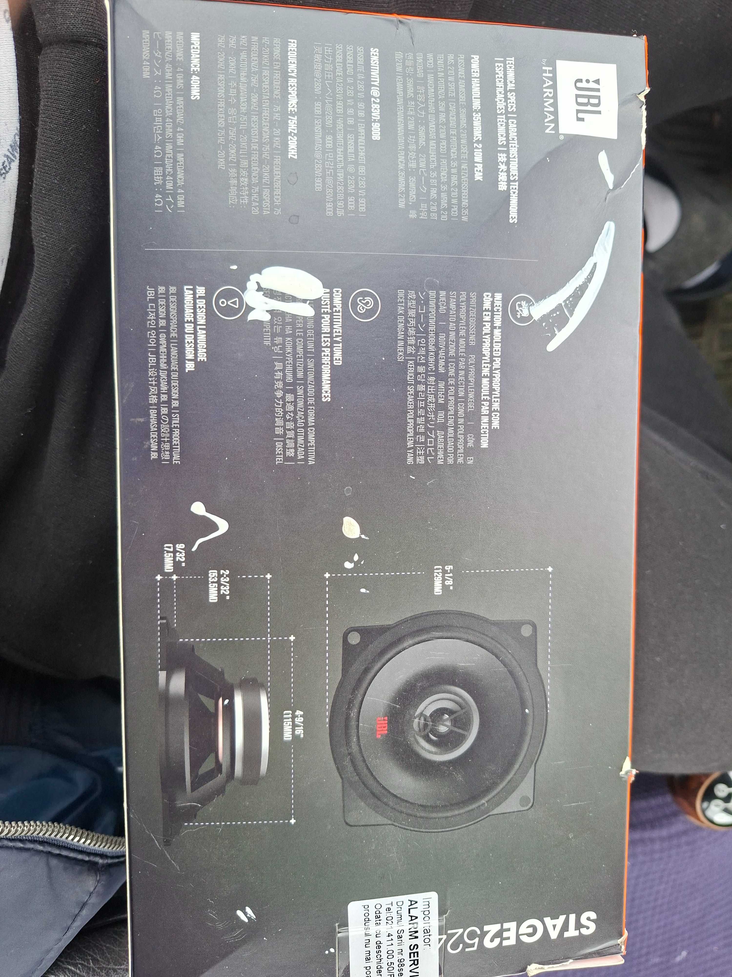Vand boxe JBL stare 2 210w 35rms noi