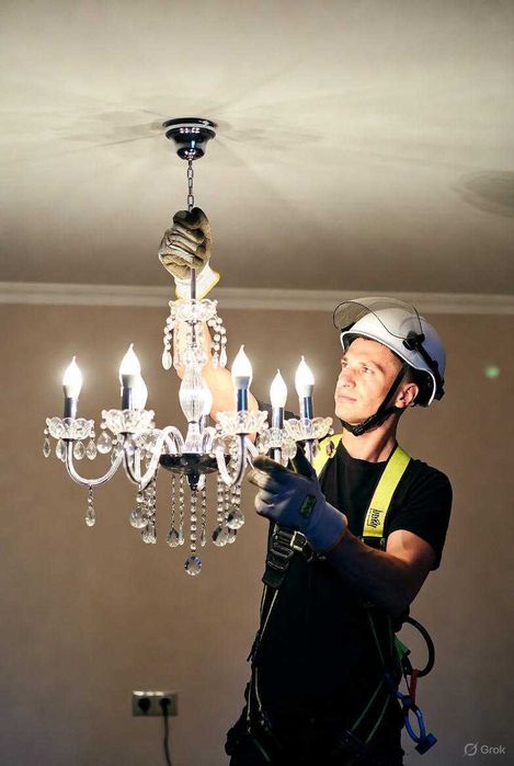 Частный электрик: замена розетки, установка люстры и проводки