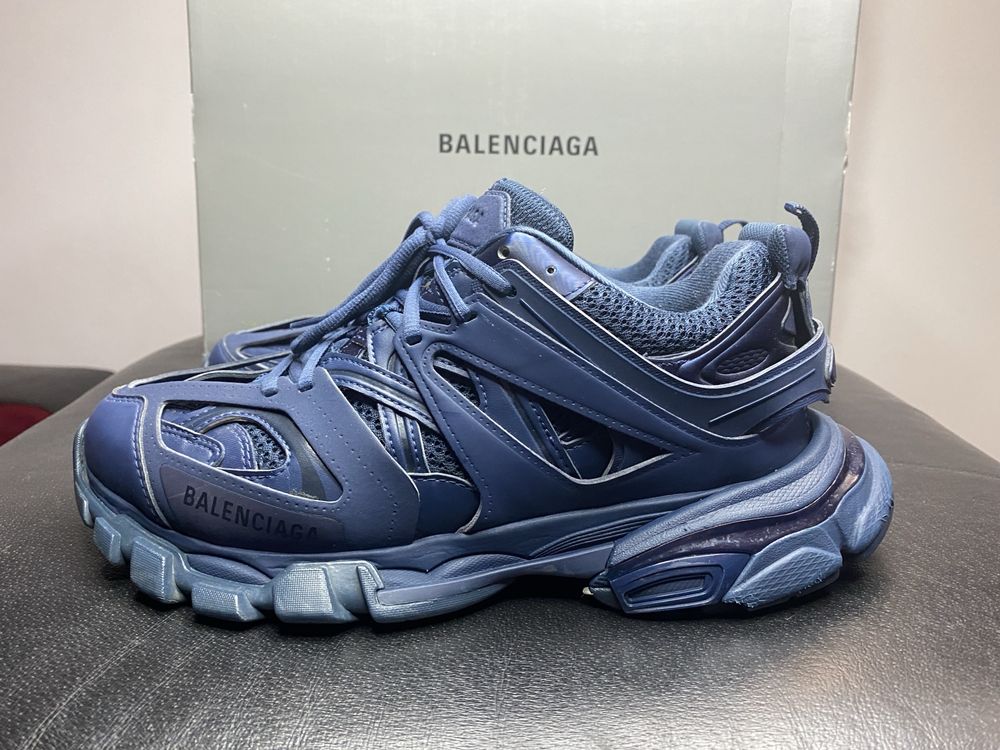 Balenciaga Track 1 - Dark Navy Monochrome - 40 (Authenticated)