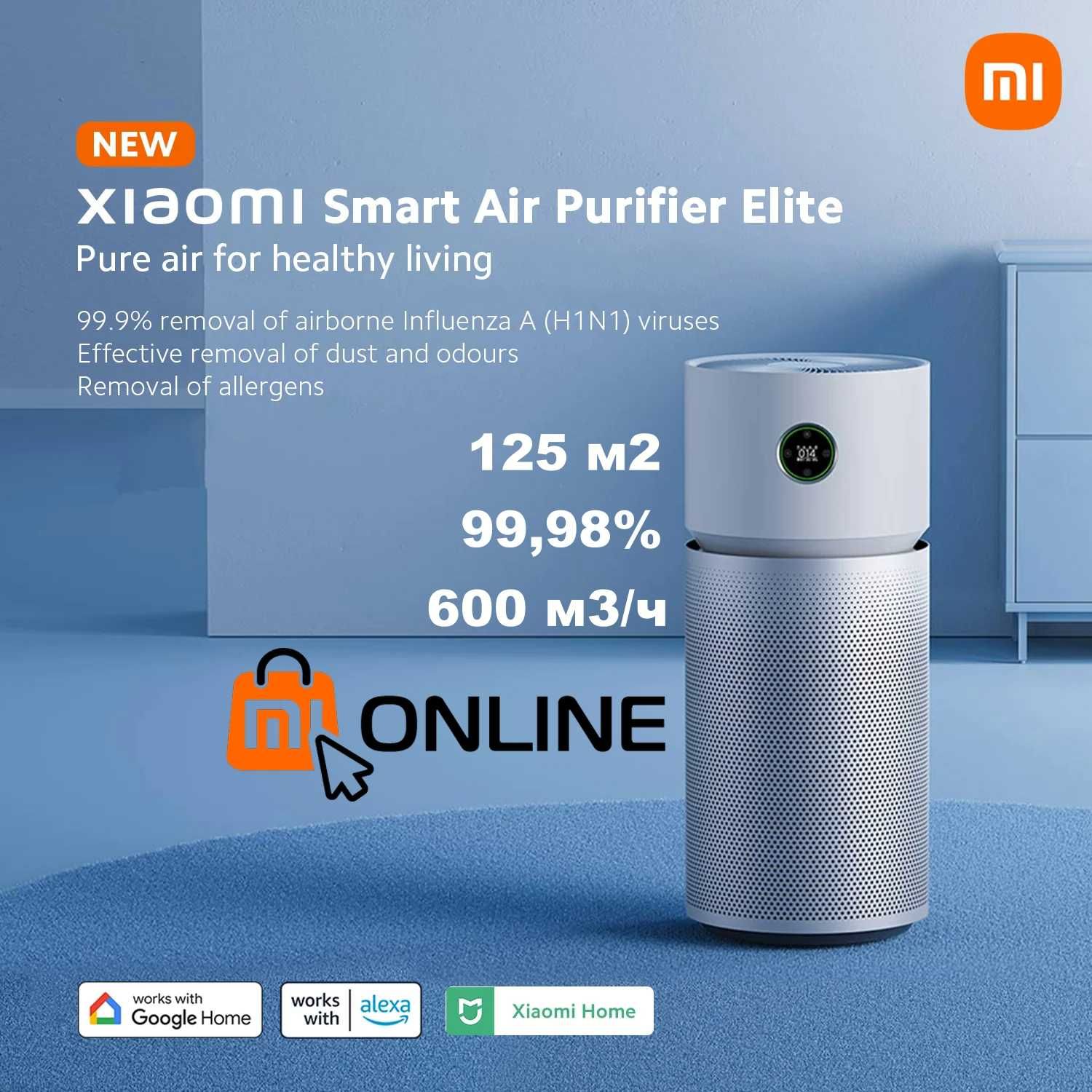 Очиститель воздуха/воздухоочиститель Xiaomi Smart Air Purifier Elite