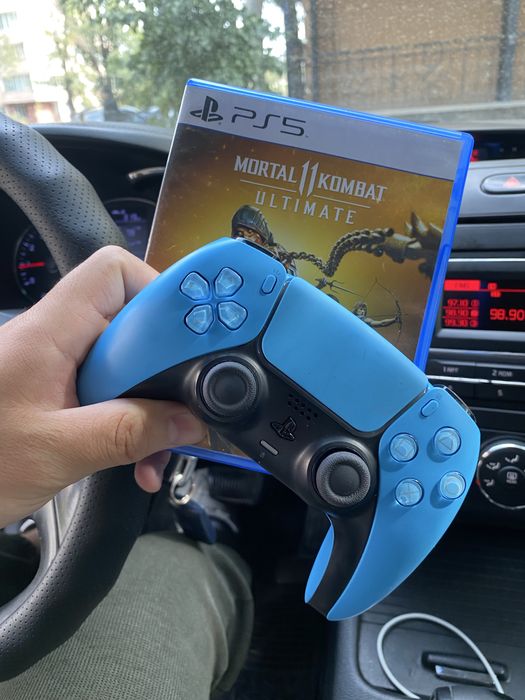 Игровой контроллер Sony PS5 DualSense голубой + МК11