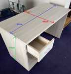 Бюро Cantek 120x60x74, 140x70x74, 150x98x75 с чекмедже (Дълж.Шир.Вис.)