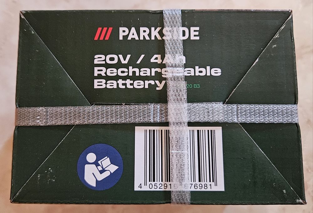 3г ГАРАНЦИЯ Parkside батерия 20v 4Ah