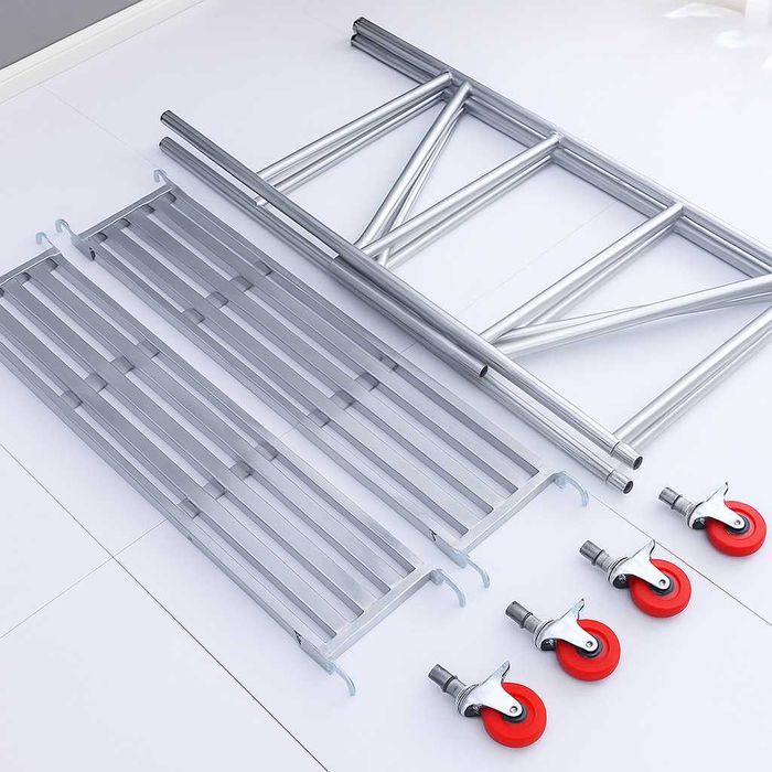 Складные строительные леса, колёса с тормозами, настил, импорт, Китай