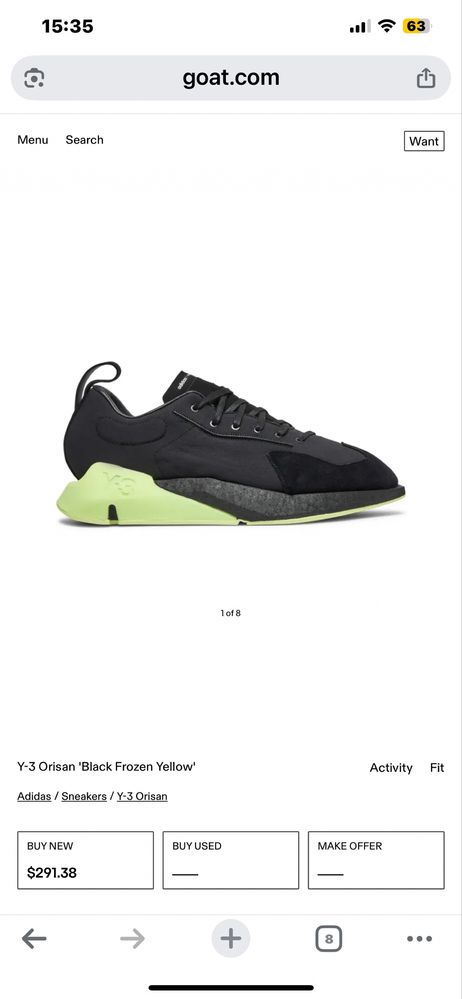 Y-3 Yohji Yamamoto Adodas - модел ORISAN,маратонки,кецове,сникърси