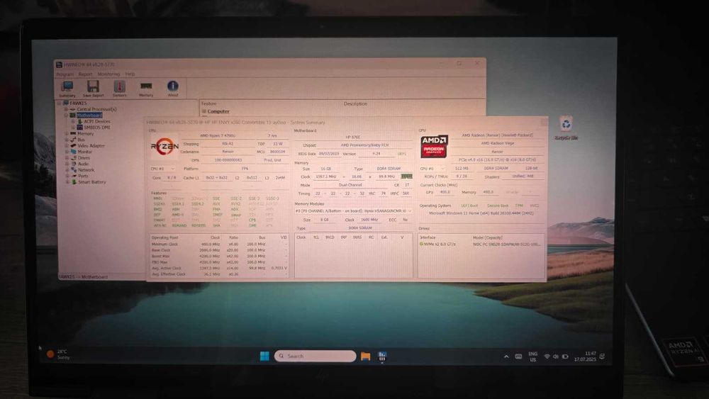 Laptop 13.3" HP Envy x360 13-ay0008nn + stylus HP MPP 2.0