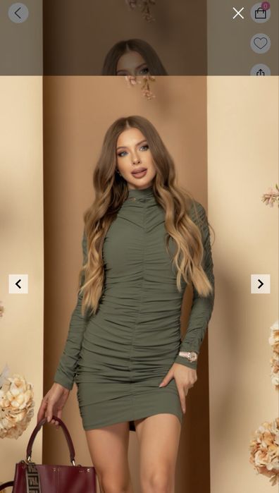 ALESSA рокля Glance Stealer Bodycorn military XS