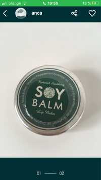 balsam de buze Soy uleiuri esentiale