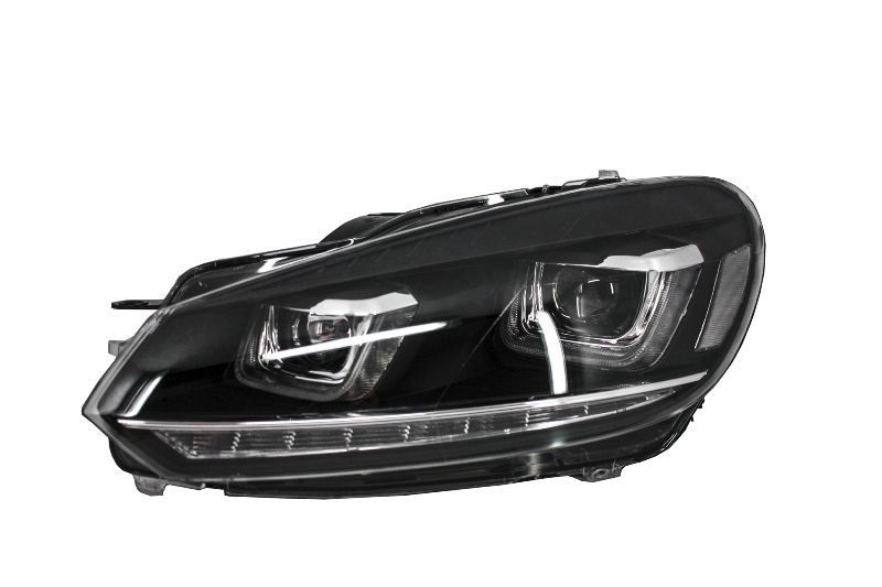 Faruri LED RHD compatibil cu VW Golf 6 VI (2008-up) Design Golf 7 3D U