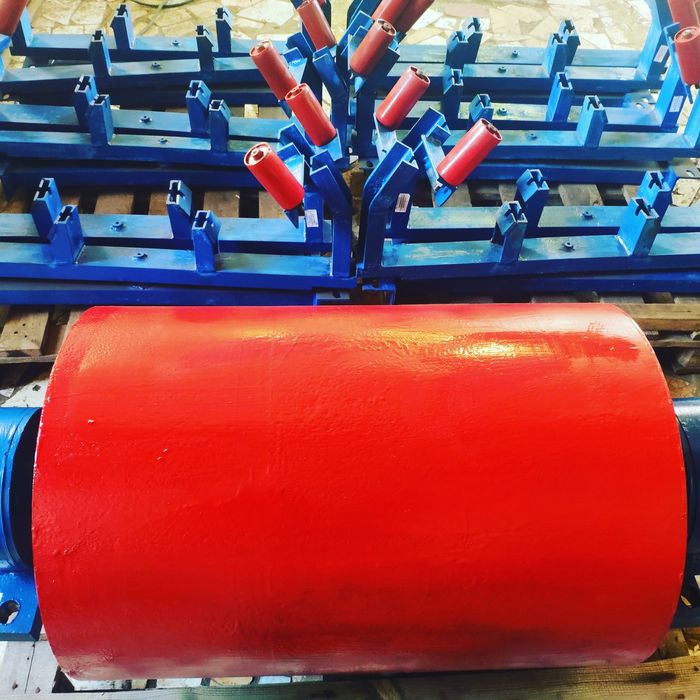 Ролики конвейерные, цепи приводные, роликоопоры, футеровка барабанов