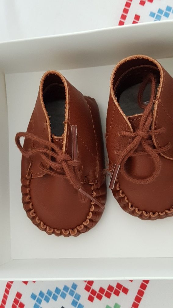Pantofi H&M de piele maro pentru copii