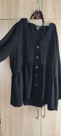 Черна блузка тип риза