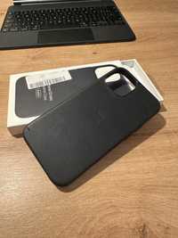 Husa Apple iPhone 13 mini Leather cu MagSafe Matte Black