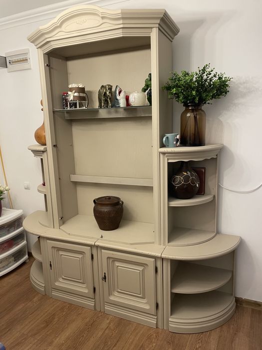 Vand biblioteca culoare bej deschis