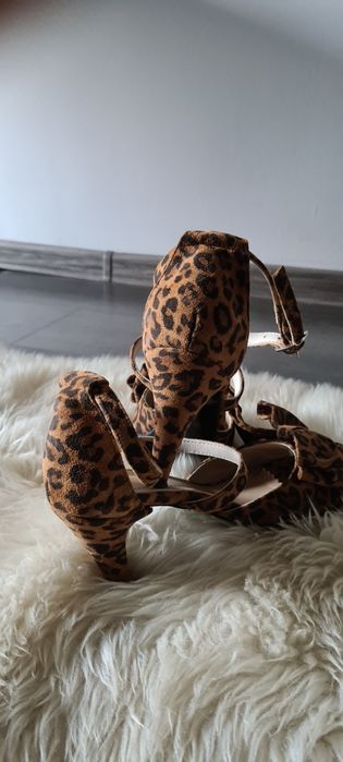 Vand sandale piele animal print