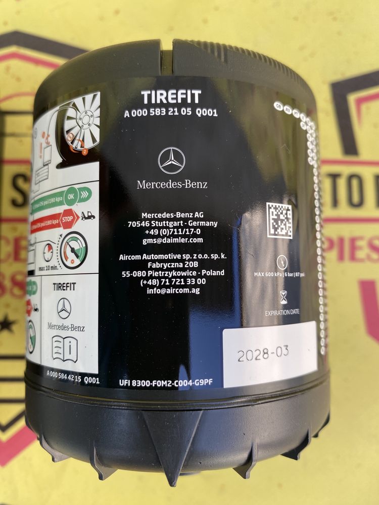 Compresor auto umflat roti kit pana original Mercedes 180w