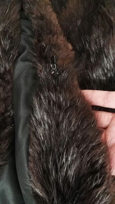 Дамско луксозно палто визон от цяла кожа