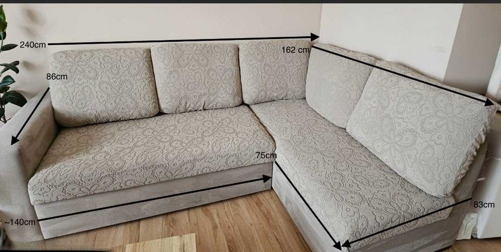 Ъглов диван, десен ъгъл