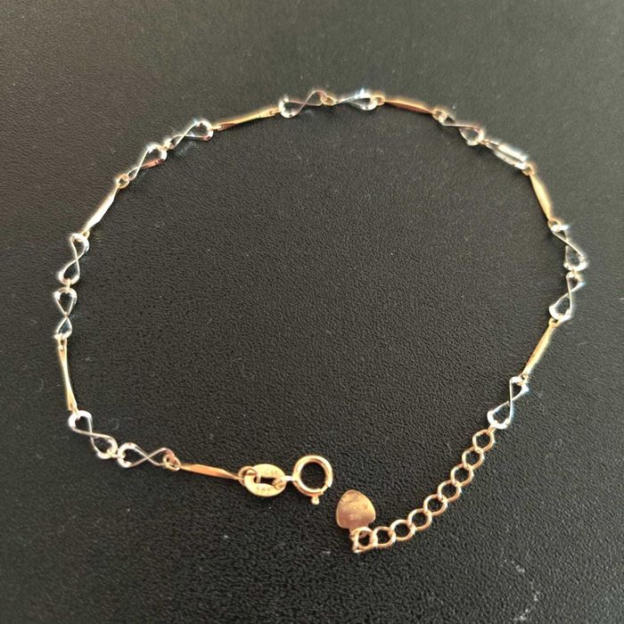 Brățară aur 14k, model infinit