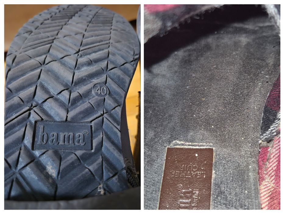 Ghete Bama Piele Naturală, Brogue, Fermoar Lateral, Confort, Damă - 40