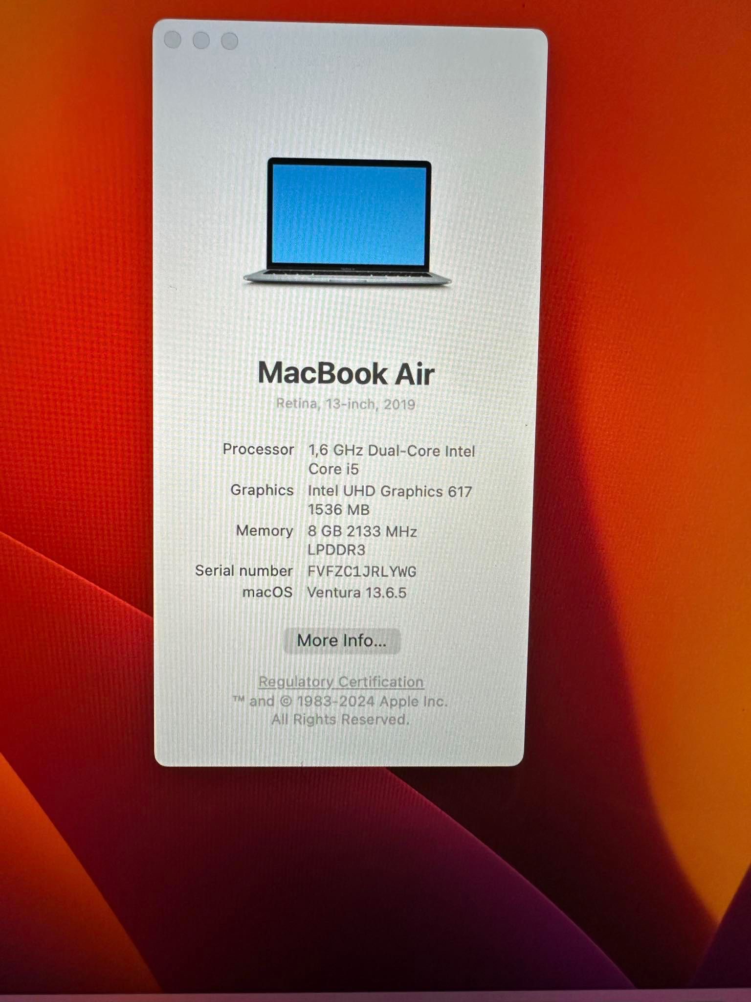 MacBook Air 2019-Retina 13 inch