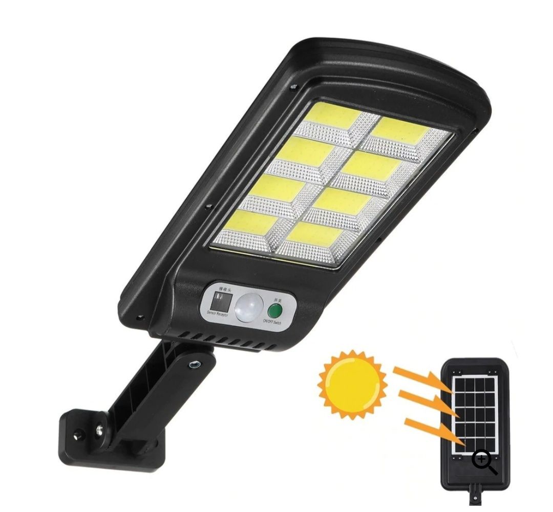 Set 5 lampa cu încărcare solară 160 LED 8 casete telecomanda 150W