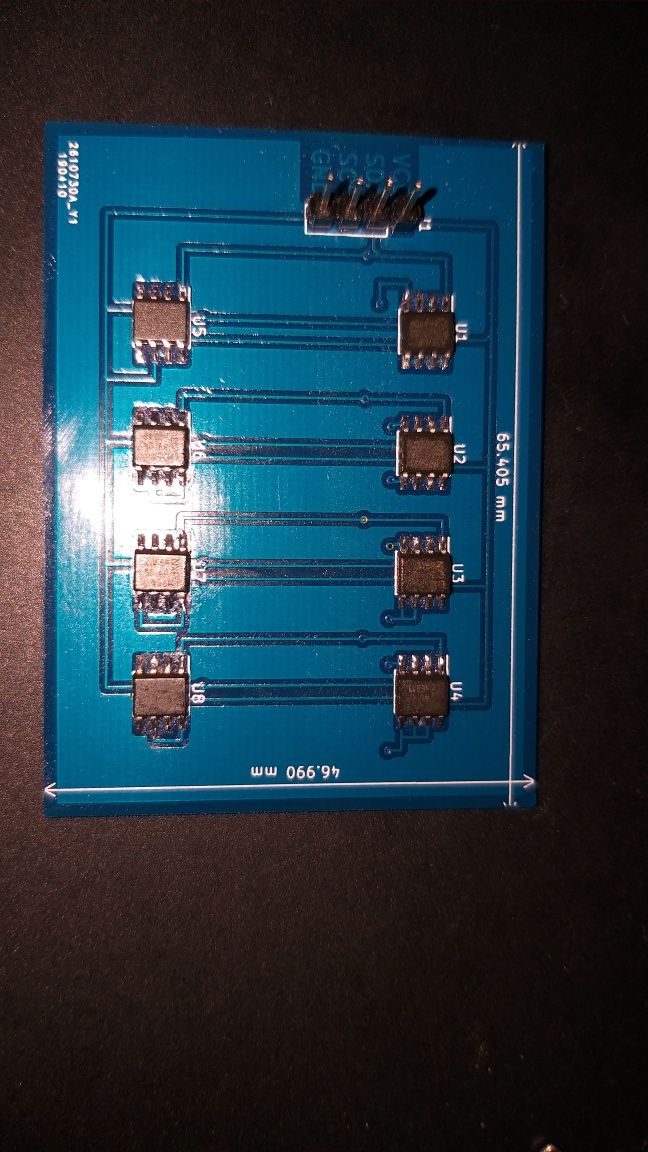 Array 8 senzori de temperatura I2C arduino raspberry pi