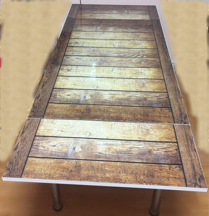 Masa bucatarie extensibila, sticla securizata