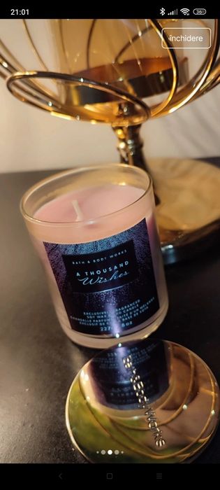 Lumânări parfumate Bath and BodyWorks, noi, ideal pentru casă sau cado