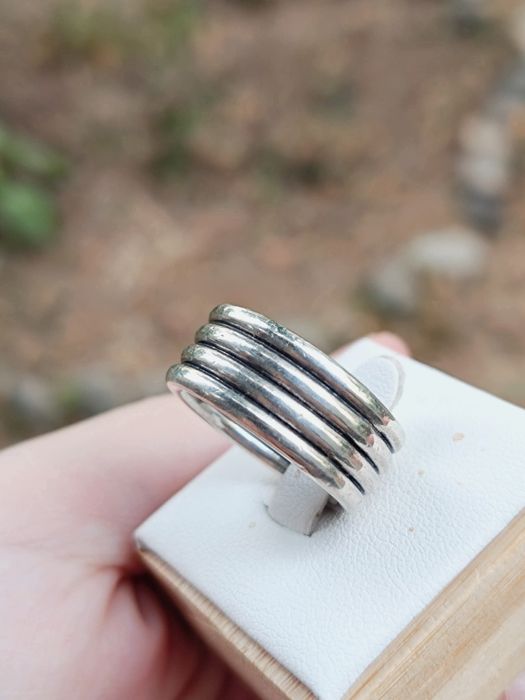 Vechi inel masiv din argint de 925