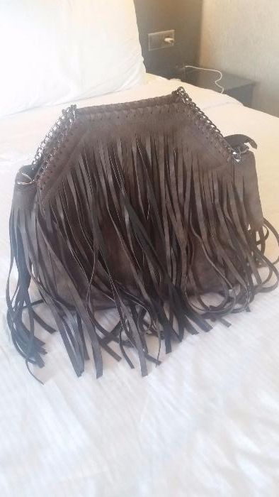 Дамска чанта елегантен модел кафяв