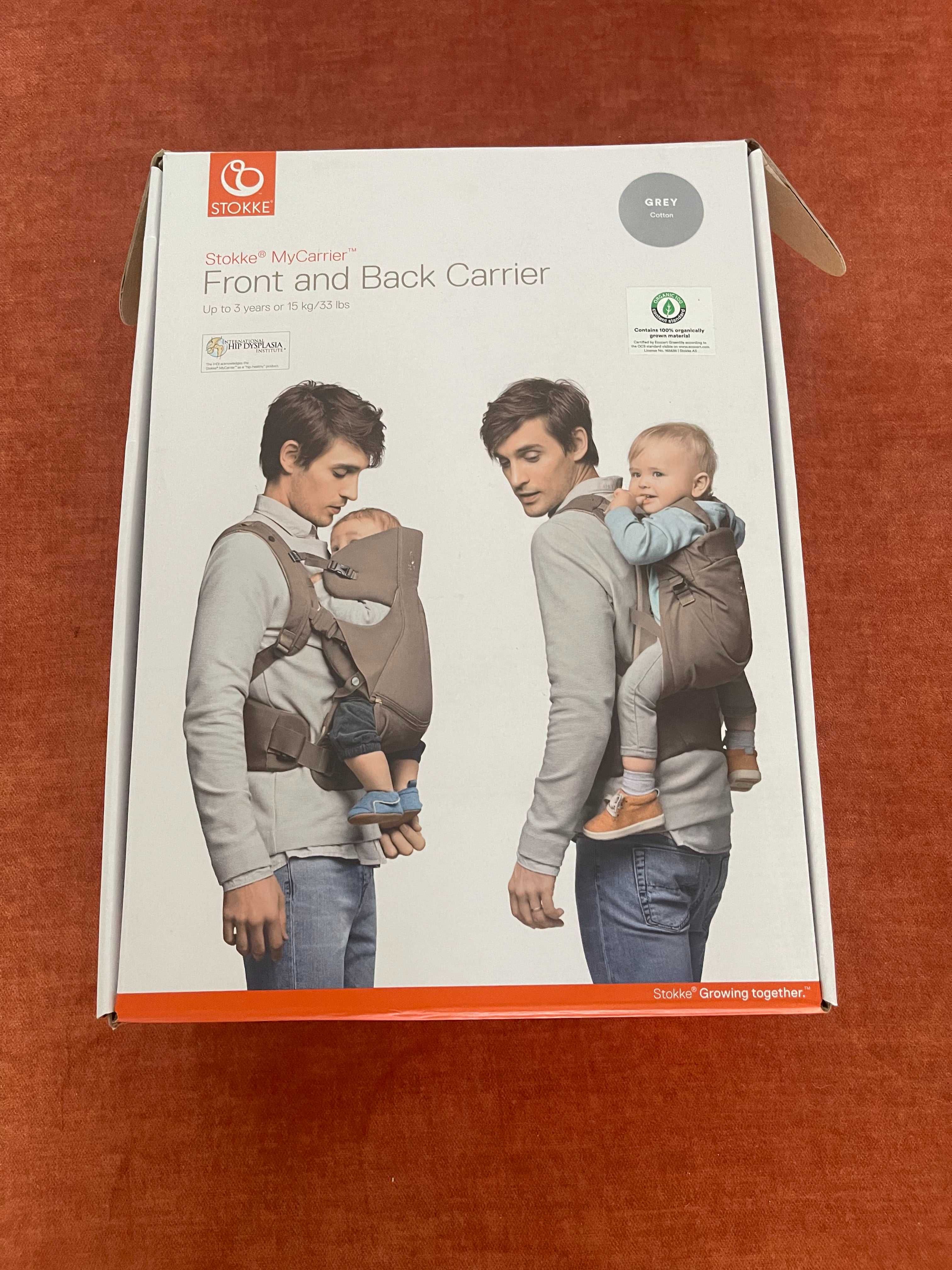 Marsupiu Stokke MyCarrier Front & Back Carrier - gri - nou