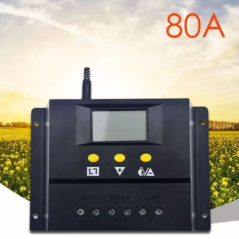 Соларен контролер 80А 12 / 24v висок клас регулатор амперметър 80 A 80